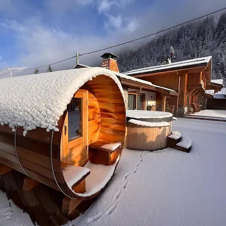 Amazing With Hot Tub Sauna And Panoramic View Chamonix
