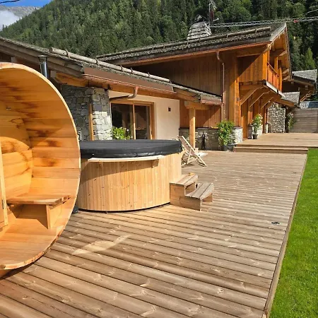 Chalet Amazing With Hot Tub Sauna And Panoramic View Chamonix